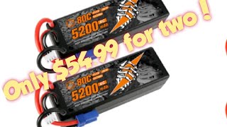 RC Hackers 3s 5200mah 80c lipos - for $54.99!