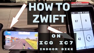 How To Zwift on a ICG IC7 Indoor Power Bike With Watt Rate 2.0 Computer