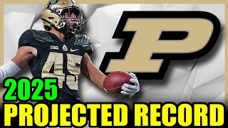 Purdue 2025 Projected Record