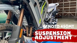 Suspension Adjustment | CFMOTO 450mt IBEX