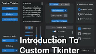Modern Tkinter GUI | Custom Tkinter Tutorials | Python Modern GUI