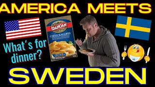 Two swedes try: Cheesy Scalloped Casserole! America meets sweden!