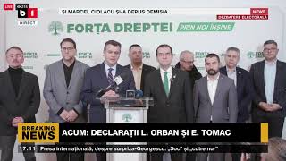 Tomac, după primul tur al prezidențialelor: FD în viitorul Parlament va veni cu un pachet de reforme