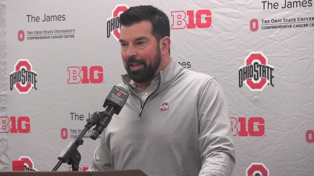 Ohio State's Ryan Day Address His Overhaul Of The Defensive Staff - YouTube