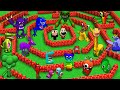 SURVIVAL IN MAZE WITH ALL GARTEN OF BANBAN 3 & ALPHABET LORE in Minecraft - Gameplay - Animation