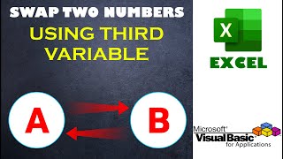 Excel VBA - Swap two numbers using third variable