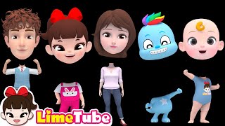 Whose face is it? | Learn Color Johny Johny Yes Papa +more Nursery Rhymes | Kindergarten | LimeTube