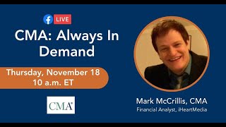 CMA: Always In Demand Facebook Live with Mark McCrillis