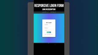 Responsive Login Form with React & Tailwind #react #tailwindcss #reactfrontend #webdevelopment #web
