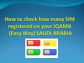 How to check how many SIM registered on your IQAMA