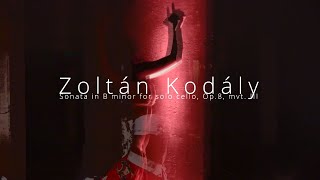 Kodály Sonata in B minor for solo cello, Op.8, mvt. III (live)