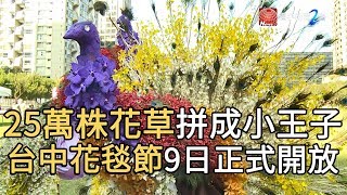 25萬株花草拼成小王子! 花毯節9日正式開放｜寰宇新聞20191105