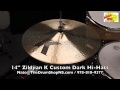 Zildjian K Custom Dark Hi-Hats 14'' - The Drum Shop North Shore