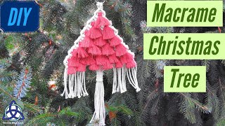 DIY Christmas Tree Macrame Wall Hanging | Christmas Decor