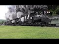 Cass Scenic Railroad, Parade of Steam, Five steam engines running together, June 2022