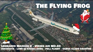 [P3Dv5] Leonardo Maddog MD-83 - Viking Air - Xmas Charter from Innsbruck - LOWI to Kiruna - ENSQ