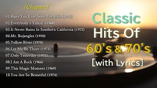 Classic Popular Music of 60s & 70s with Lyrics/ Hits of All Time.
