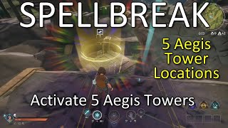 Spellbreak, Activate 5 Aegis Towers, Aegis Tower Activation Quest, All 5 Locations