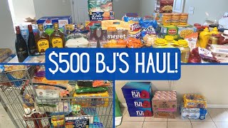 $500 BJ's Grocery Haul | Bulk Grocery Shopping | Krys the Maximizer