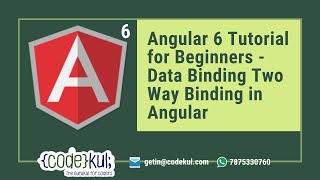 Angular 6 Tutorial for Beginners - Data Binding Two Way Binding in Angular