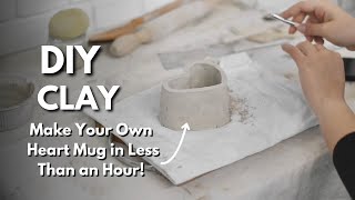 DIY Hand-Built Mug: Create Your Own Functional Ceramic Masterpiece! No wheel needed.