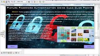 Graphical Password Authentication System using Cued Click Technology in Java