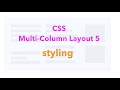 CSS Multi-Column Layout  5 - stying | JSer - Front-End Interview questions