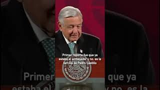 PERÚ: México confirma asilo a la familia de Pedro Castillo y AMLO habla sobre tensión diplomática