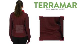 Terramar Thermawool Jacket - Midlayer, UPF 50+ (For Women)