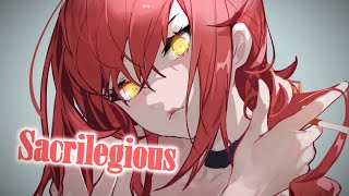 Nightcore - SACRILEGIOUS  (Lyrics) | Plvtinum \u0026 Tokyo's Revenge