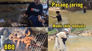 menjaring, menjala, mandi manda dan BBQ. sesuatu terjadi pada mami shilo.