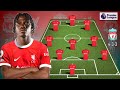 Liverppol potential starting lineup with transfer Roméo Lavia transfer window 2023