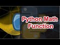 #6 Python tutorial for beginners | Importing Math Functions