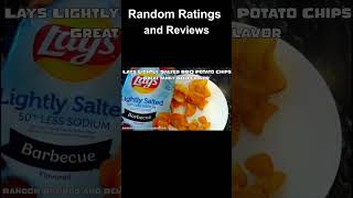 Lays Lightly Salted BBQ Potato Chips #RandomRatingsandReviews #Lays #snacks #bbq