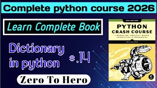 # 14 | Dictionary in Python Explained | Learn Python Step-by-Step With Book | Start 2026