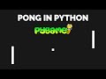 How to Make Pong In Pygame | How to Make Pong in Python | Pygame Tutorial | Python Tutorial