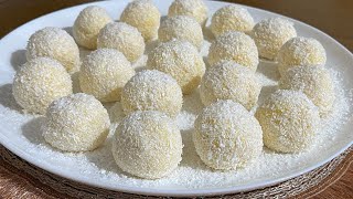 Raffaello kuglice ☑️❄️#dessert #recept 📝☑️⤵️u opisu videa #food ##raffaello #coconut