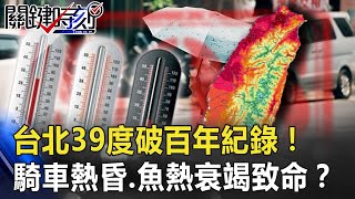 番薯烤熟！？台北39度破百年紀錄！騎車上路熱昏、魚「熱衰竭致命」！？ 【關鍵時刻】 20200721-5 劉寶傑 李正皓 黃世聰 姚惠珍