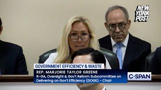 Marjorie Taylor Greene's opening statement at 1st Dept. of Government Efficiency committee hearing