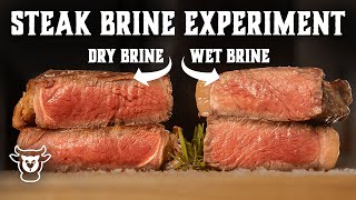 How to Season Steak Experiment - Dry Brine Steak vs Wet Brine, WOW!