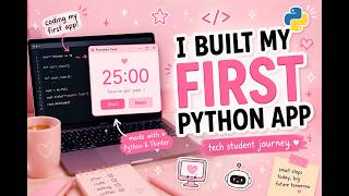 I BUILT MY FIRST PYTHON GUI APP 💻🌸