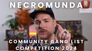 Necromunda - Warhammer Community Gang List Competition Results 2024