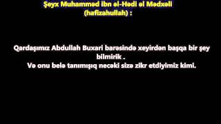 Şeyx Muhamməd Hadi əl-Mədxəli:\