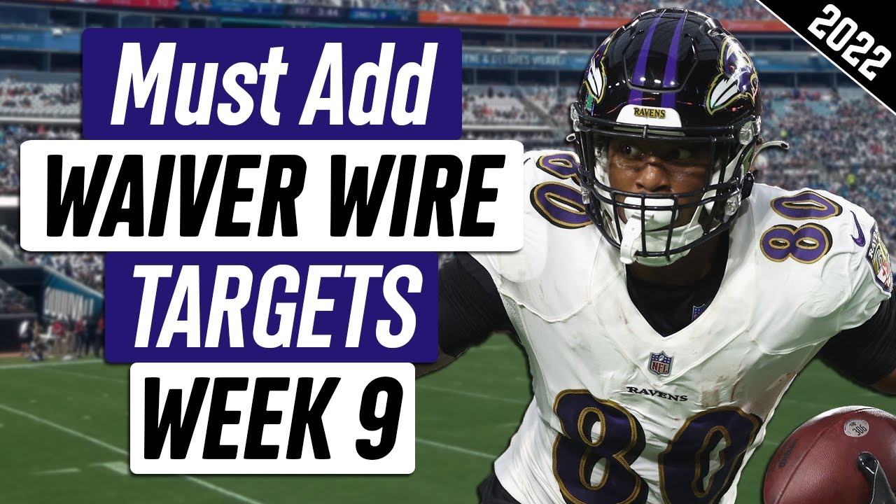 Must Add Players: Week 9 Fantasy Football Waiver Wire Advice - YouTube