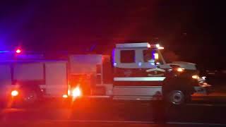 Engine 1 & Tanker 2 Responding to a Travel Trailer on Fire (4/7/2026)
