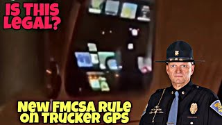 New FMCSA Law For Truckers With GPS In Semi Trucks! I Had No Idea I Was Illegal 🤯