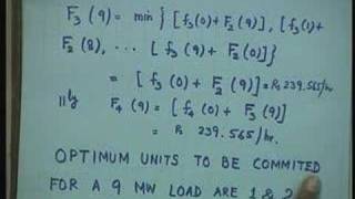 Lecture - 33 Optimal Unit Commitment