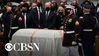 Colin Powell remembered at funeral service at Washington's National Cathedral