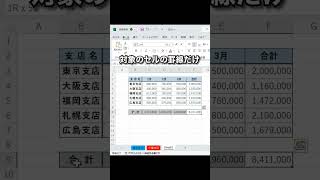 【Excel】罫線削除のショートカット #shorts