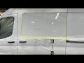 Installing a Transit side window